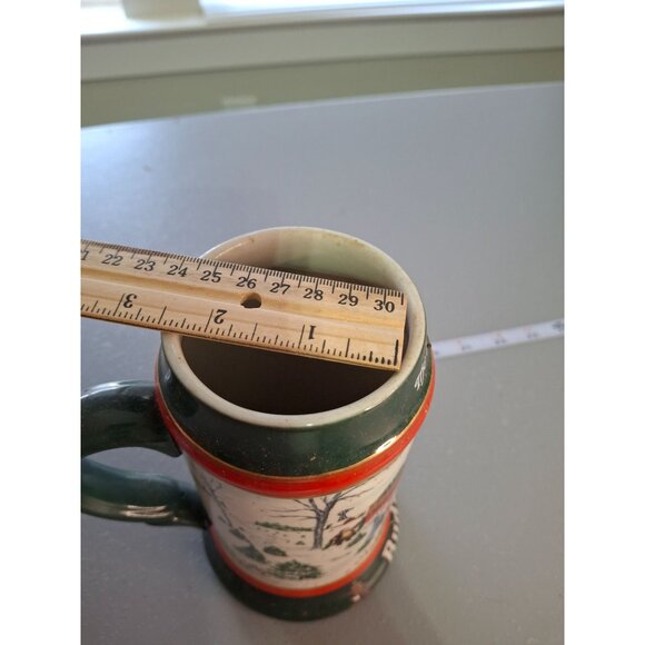 1991 Budweiser Holiday Stein The Season’s Best Clydesdale Beer Mug Ceramarte - Picture 9 of 9